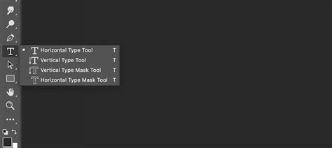 Photoshop showing the Type Tool being used to add text
