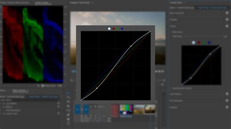 Photopea interface showing the Curves adjustment panel with the RGB curve inverted