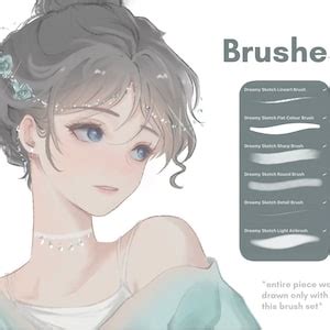 Artwork created using the Dreamy Sketch Brush Pack, showcasing soft lines and ethereal colors