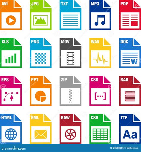 Illustration showing different file format icons, highlighting PNG with a transparency symbol