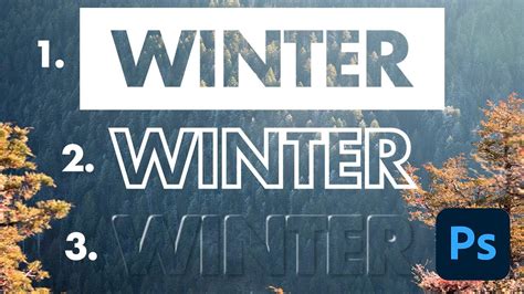 Example of transparent text in Photoshop