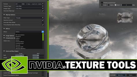 Screenshot of the NVIDIA Texture Tools Exporter plugin's import options within Photoshop.