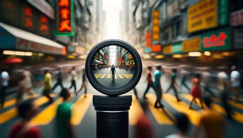 User focusing on area to blur.