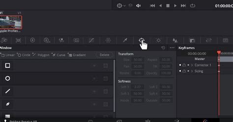 User clicking Blur Icon