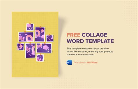 Collage template in Microsoft Word