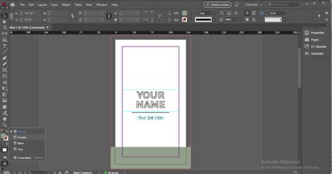 InDesign document in Preview mode showing only the content within page boundaries