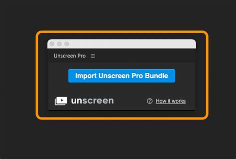Unscreen Pro interface screenshot