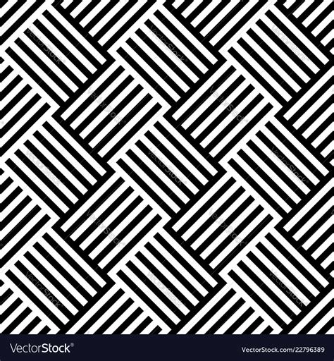 Photoshop interface showing pattern creation with alternating black and white lines