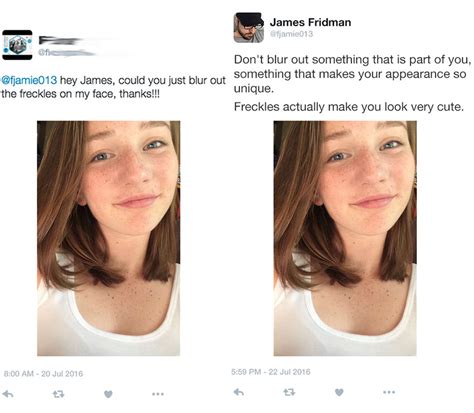James Fridman collage of before and after photoshop requests