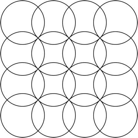 Example of an overlapping circle pattern