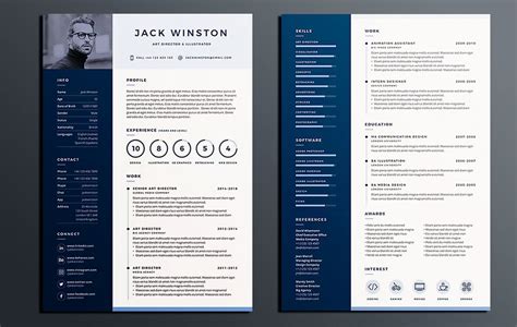 A collage of different InDesign resume template styles