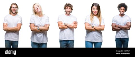 people wearing t-shirts with various designs