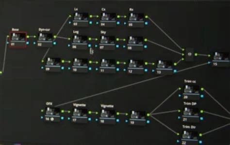 DaVinci Resolve Parallel Node Structure Example