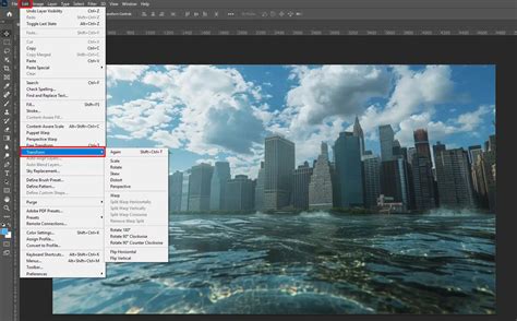 Photoshop Distort tool manipulation example