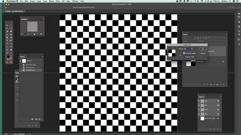 Photoshop Checkerboard Pattern Alignment
