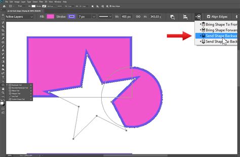Photoshop Shape Builder Tool Example