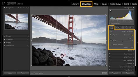 Lightroom Classic crop tool with the 