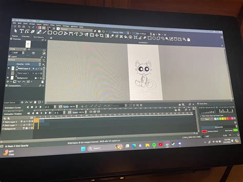 Close-up of Krita's Onion Skins docker showing the '0' column and opacity sliders