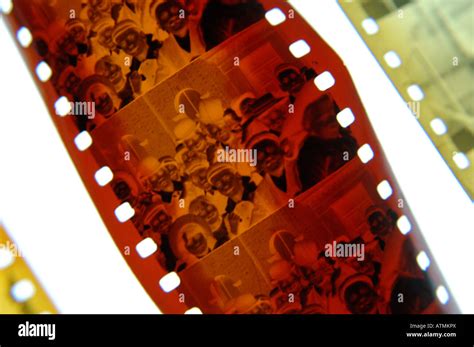 Close-up of film grain on celluloid