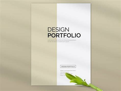 Collage of various InDesign portfolio template covers