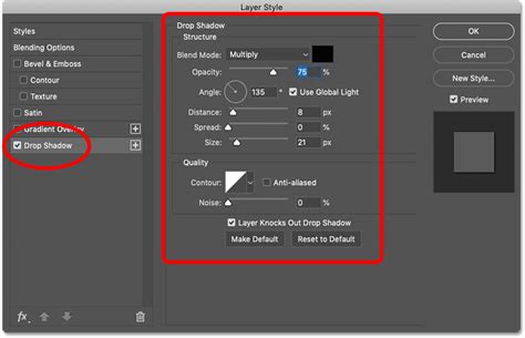 Photoshop Layer Styles panel with Stroke options highlighted