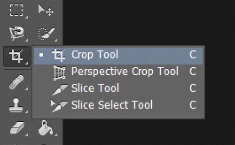 Cropping an image with the Crop Tool in Photoshop