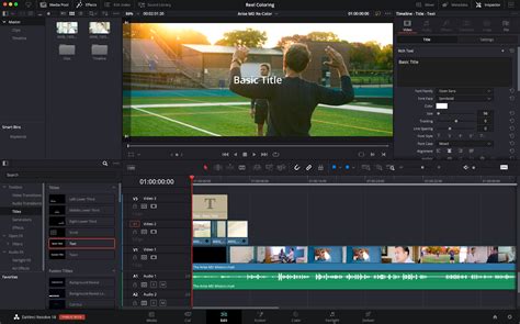 DaVinci Resolve Text Plus Editor