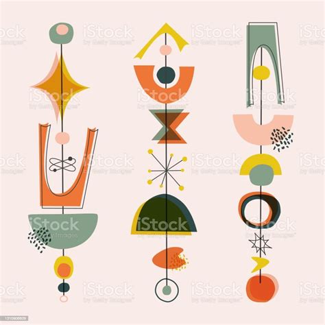 Example of mid-century illustration style in Procreate