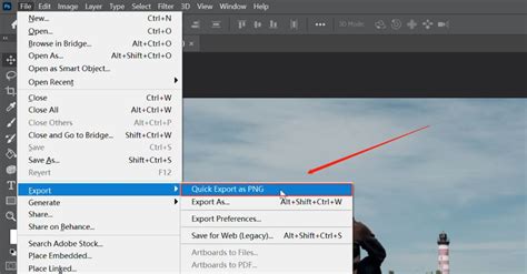 JPEG compression slider in Photoshop Export As