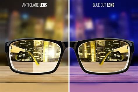 Before and after comparison of a portrait with glare removed from glasses.
