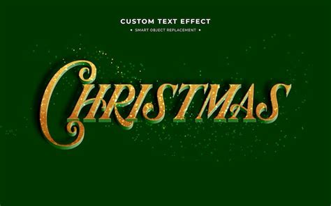 Text effect with Christmas lights