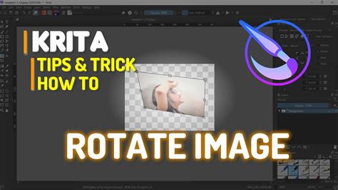 Krita Rotate Image dialog box