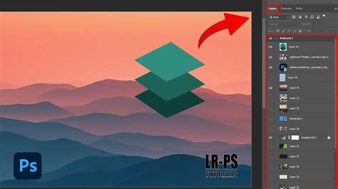 Illustration showing layers in a graphics editor