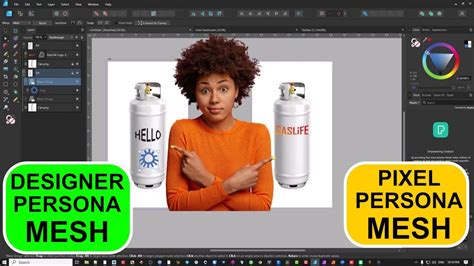 Affinity Designer Pixel Persona with Tolerance Slider and Selection