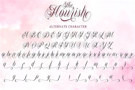Illustration showing a standard font character next to a PUA-encoded flourish from the same font