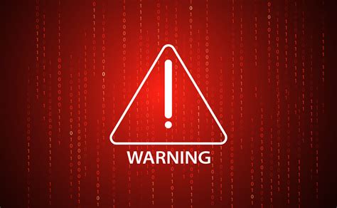 Warning symbol indicating security risk