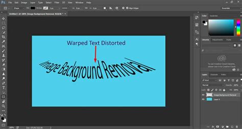 Warping text in Photoshop