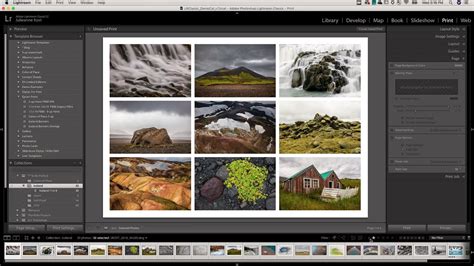Lightroom Classic Print Module interface screenshot