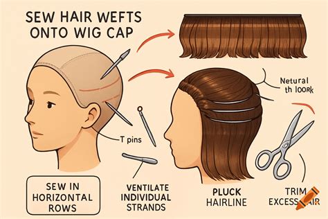 Diagram illustrating the steps of hair selection in Photoshop