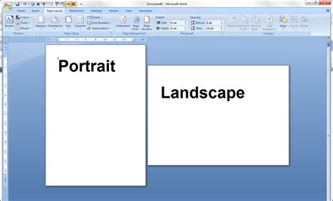 Blank Pages document with landscape orientation