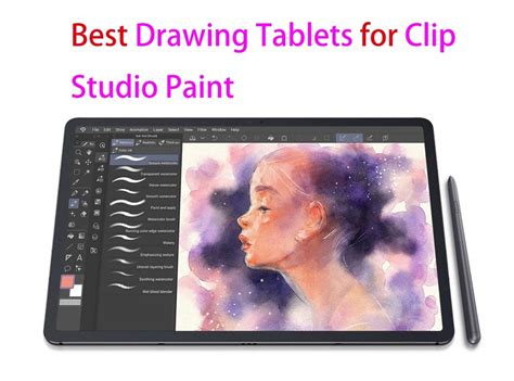 Digital artist using Clip Studio Paint on a tablet