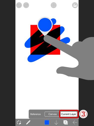 Demonstration of Canvas vs. Current Layer Eyedropper reference