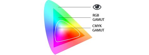 3D representation of different color spaces showing gamut differences