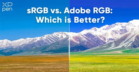 Comparison of an image in sRGB vs. Adobe RGB