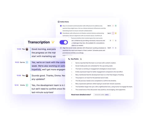 Kapwing's transcription tool interface with generated text