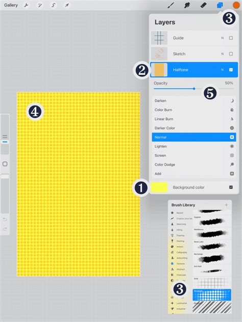 Screenshot of Procreate's Share Layers menu