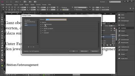 InDesign Preflight panel showing errors