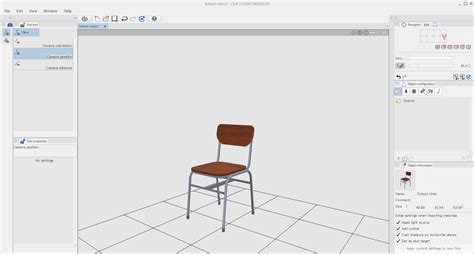 3D model of a building in Clip Studio Paint