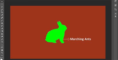 Photoshop marching ants selection