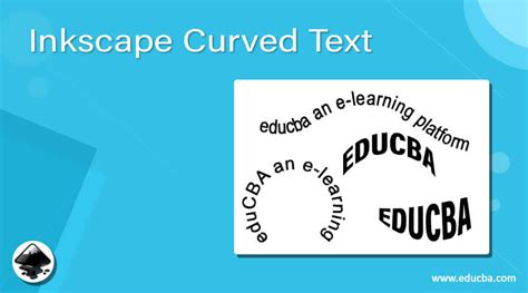 Inkscape text curved on an ellipse, with rotation handles visible